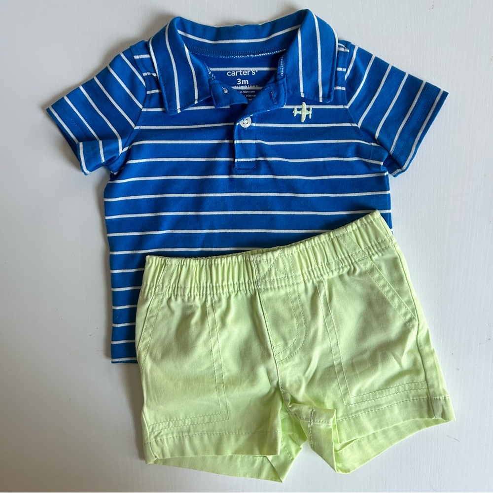 Carter’s Polo and Shorts Outfit